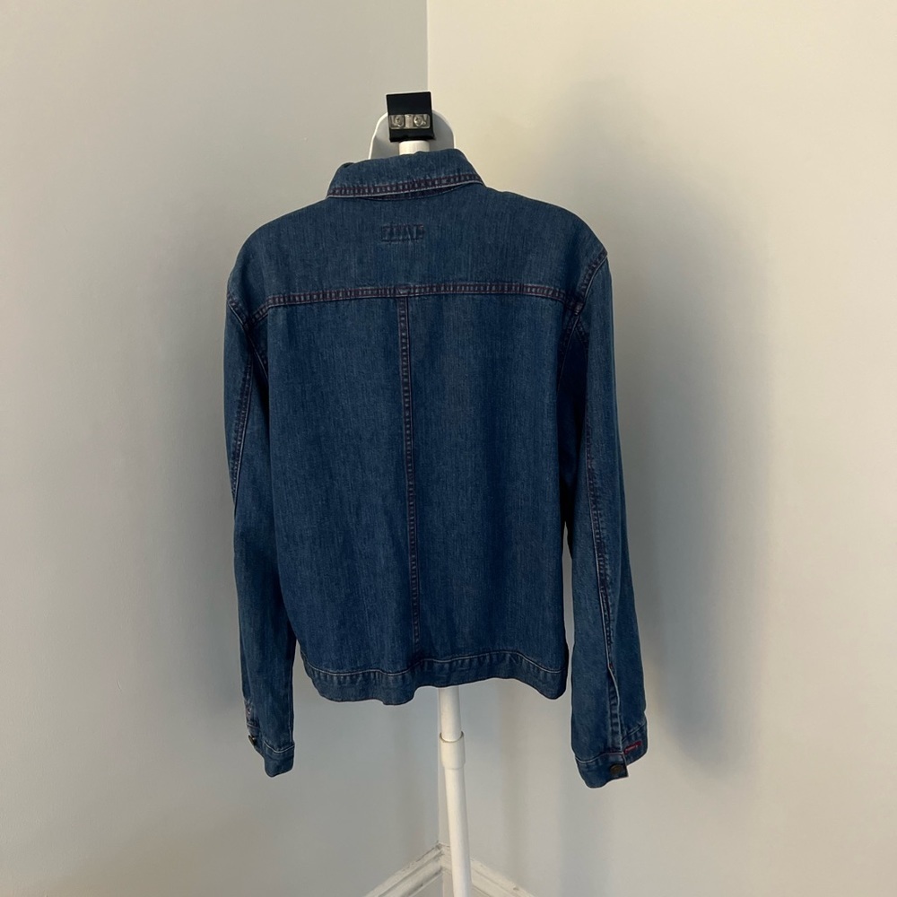 Democracy Buttondown Denim Jacket Sz. L - Picture 6 of 11